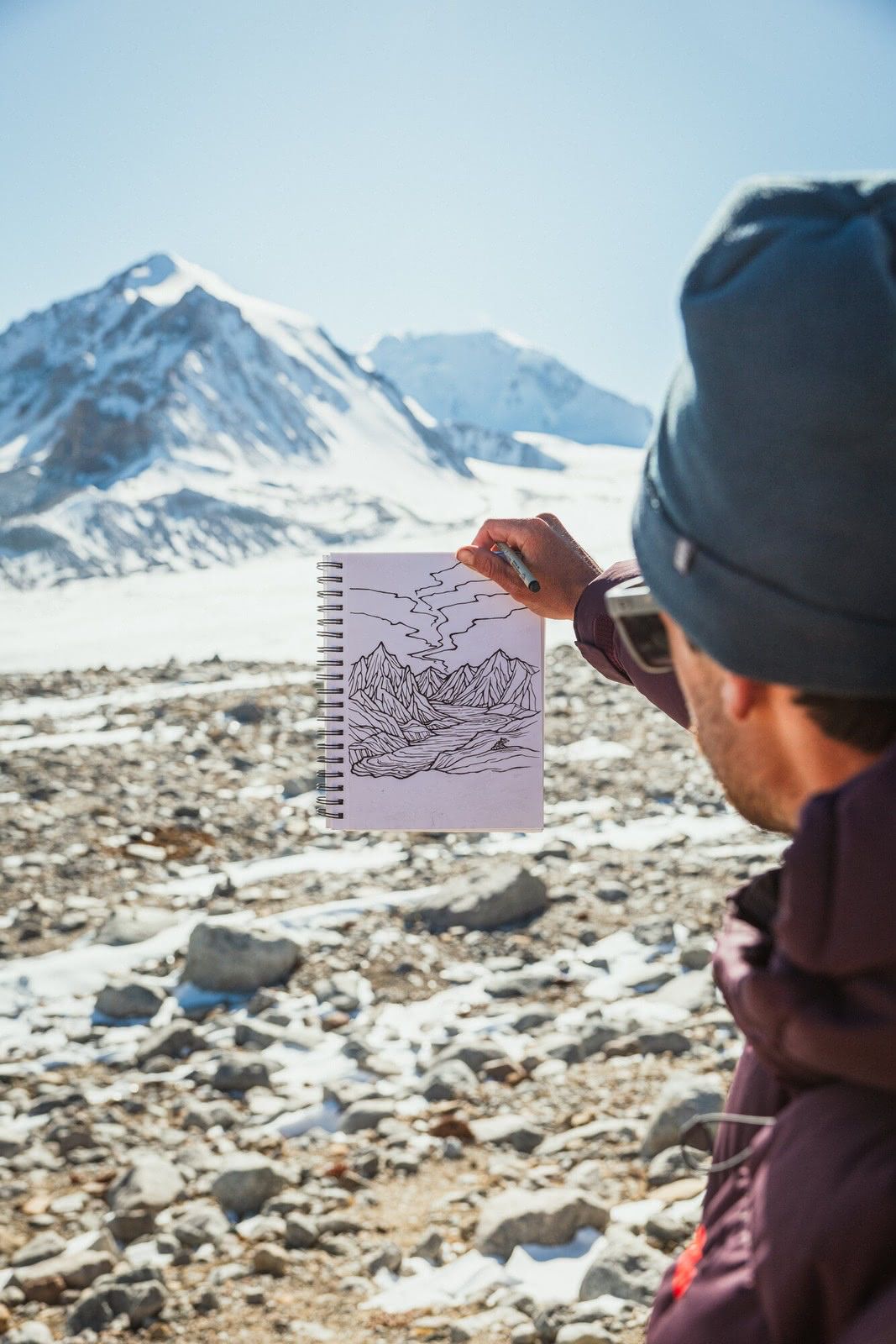 Sketching in the mountains of Mongolia