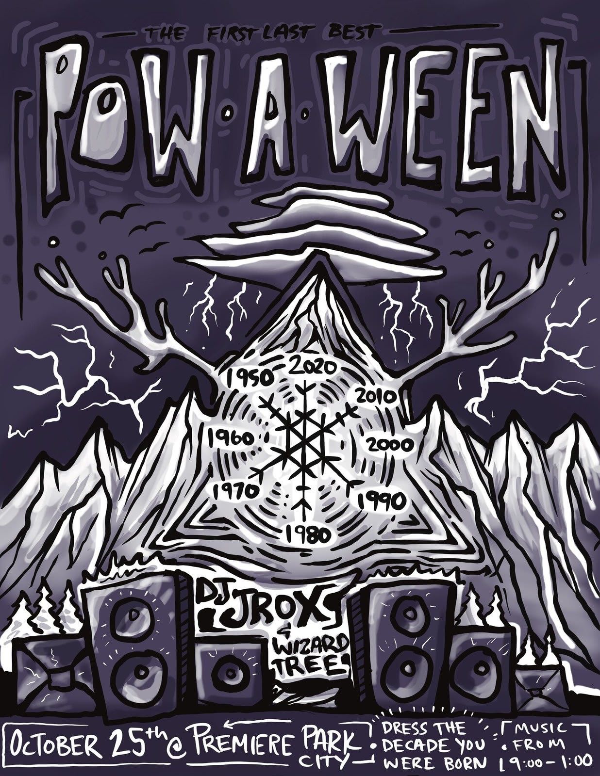 Pow-a-ween event poster