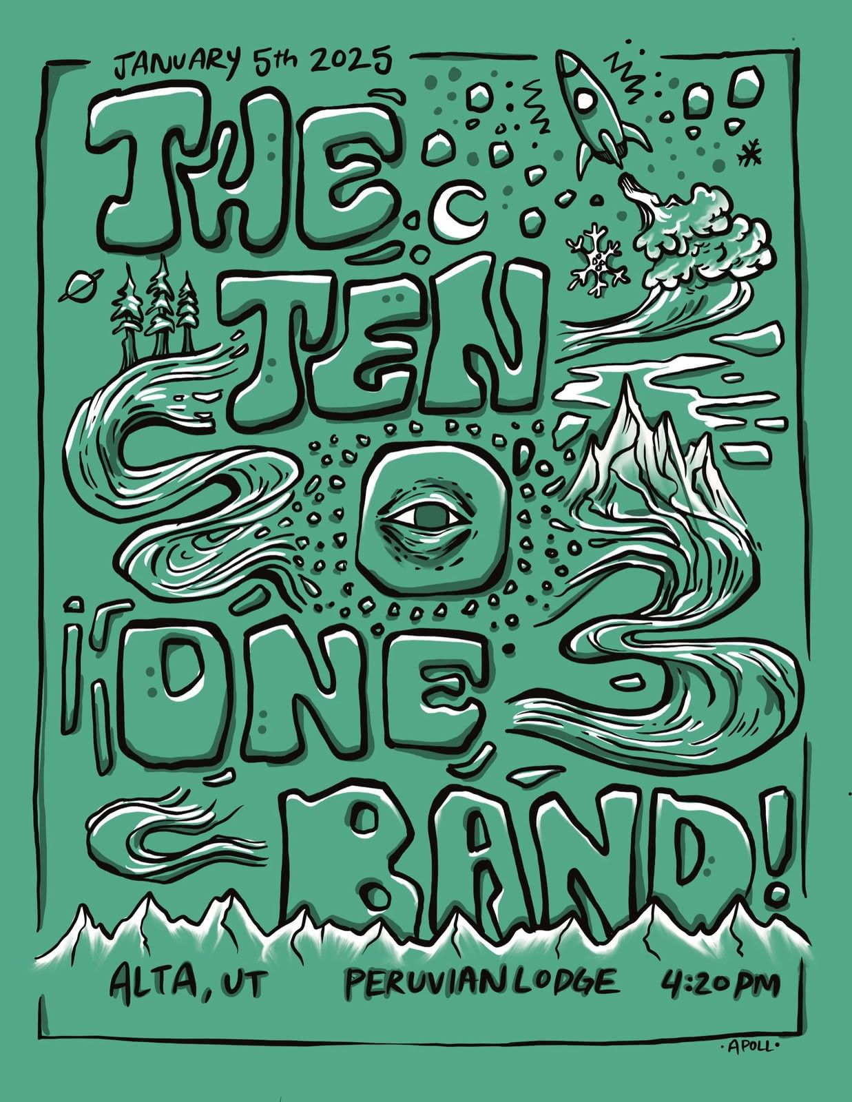 The Ten O One's Band gig poster